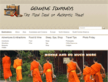 Tablet Screenshot of genuinejourneys.net